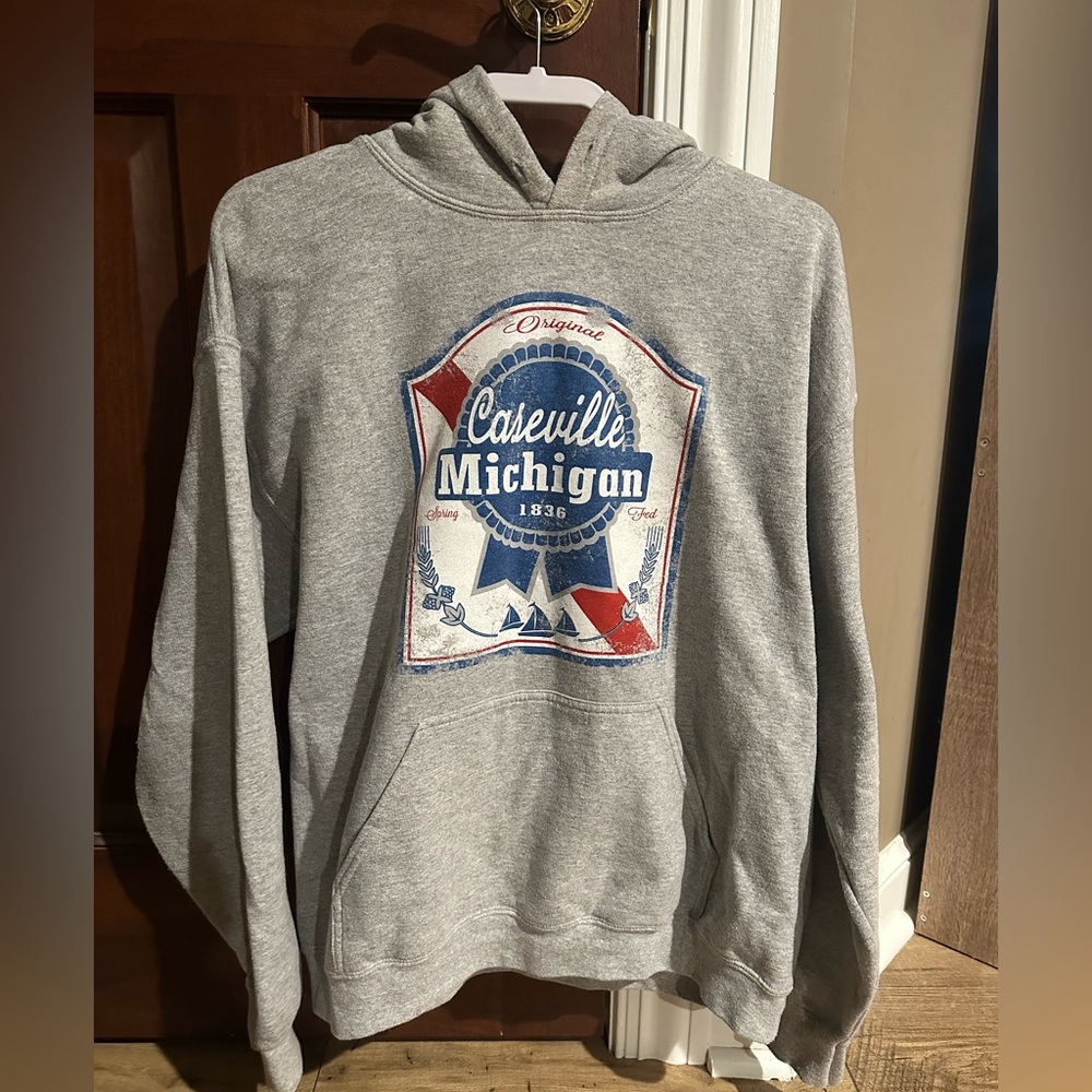 Grey Pabst hoodie
